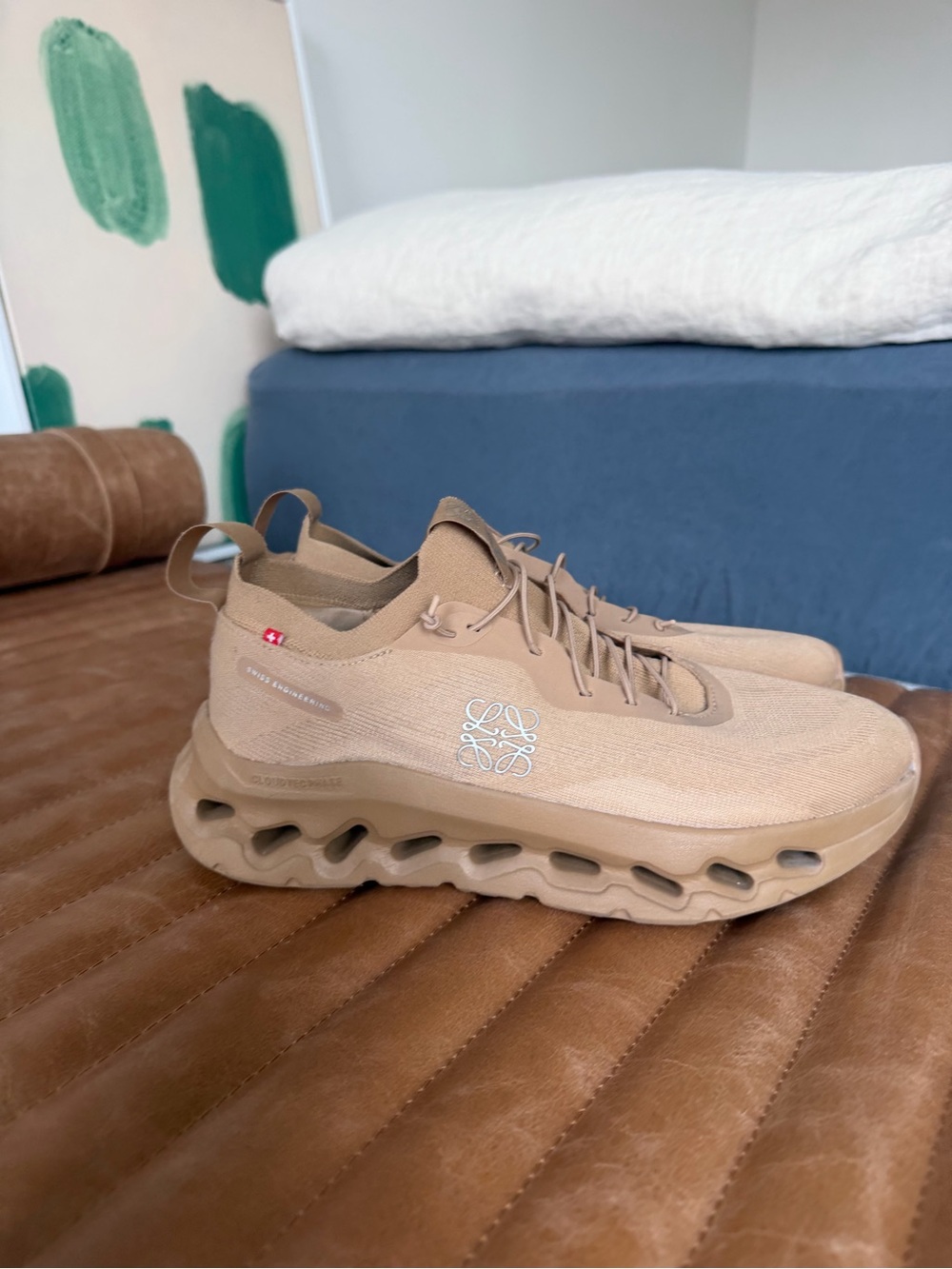 On× Loewe Cloudtilt "Dark Sand" sneakers